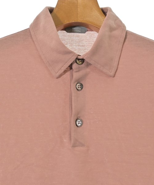 ZANONE（ザノーネ）ポロシャツ ピンク サイズ:48(L位) メンズ/2200647835227
