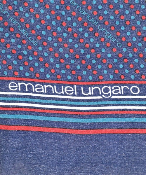 emanuel ungaro（エマニュエル　ウンガロ）バンダナ・スカーフ 紺 サイズ:- レディース/2200692259078