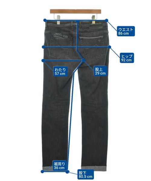 JACOB COHEN（ヤコブ　コーエン）デニムパンツ 黒 サイズ:34(XL位) メンズ/2200624317036