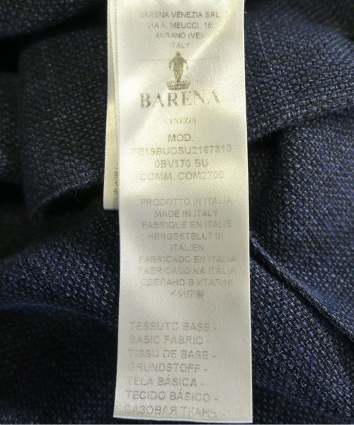 BARENA（バレナ）カジュアルシャツ 紺 サイズ:50(XL位) メンズ/2200632950249