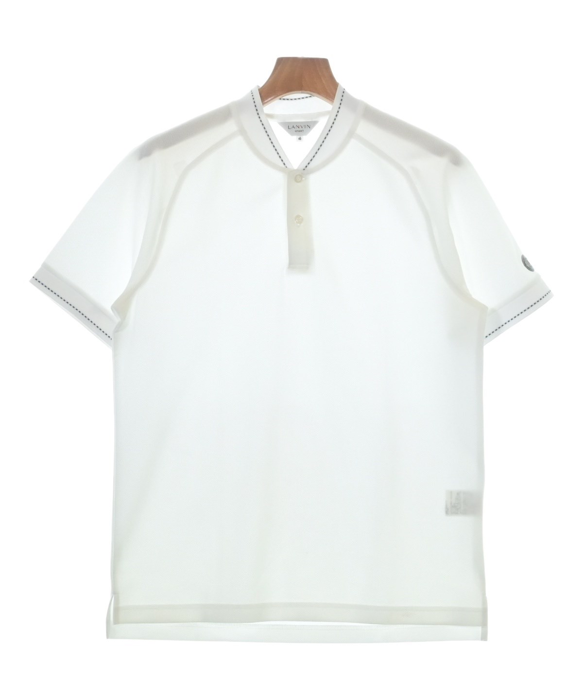 LANVIN SPORT（ランバンスポーツ）ポロシャツ 白 サイズ:40(M位