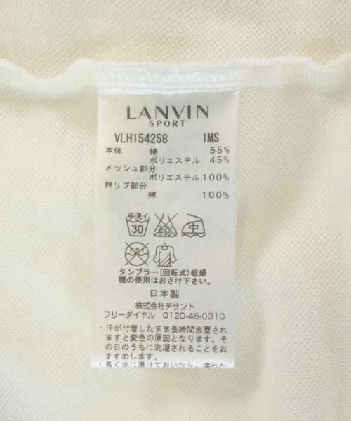 LANVIN SPORT（ランバンスポーツ）ポロシャツ 白 サイズ:40(M位) レディース/2200712394048