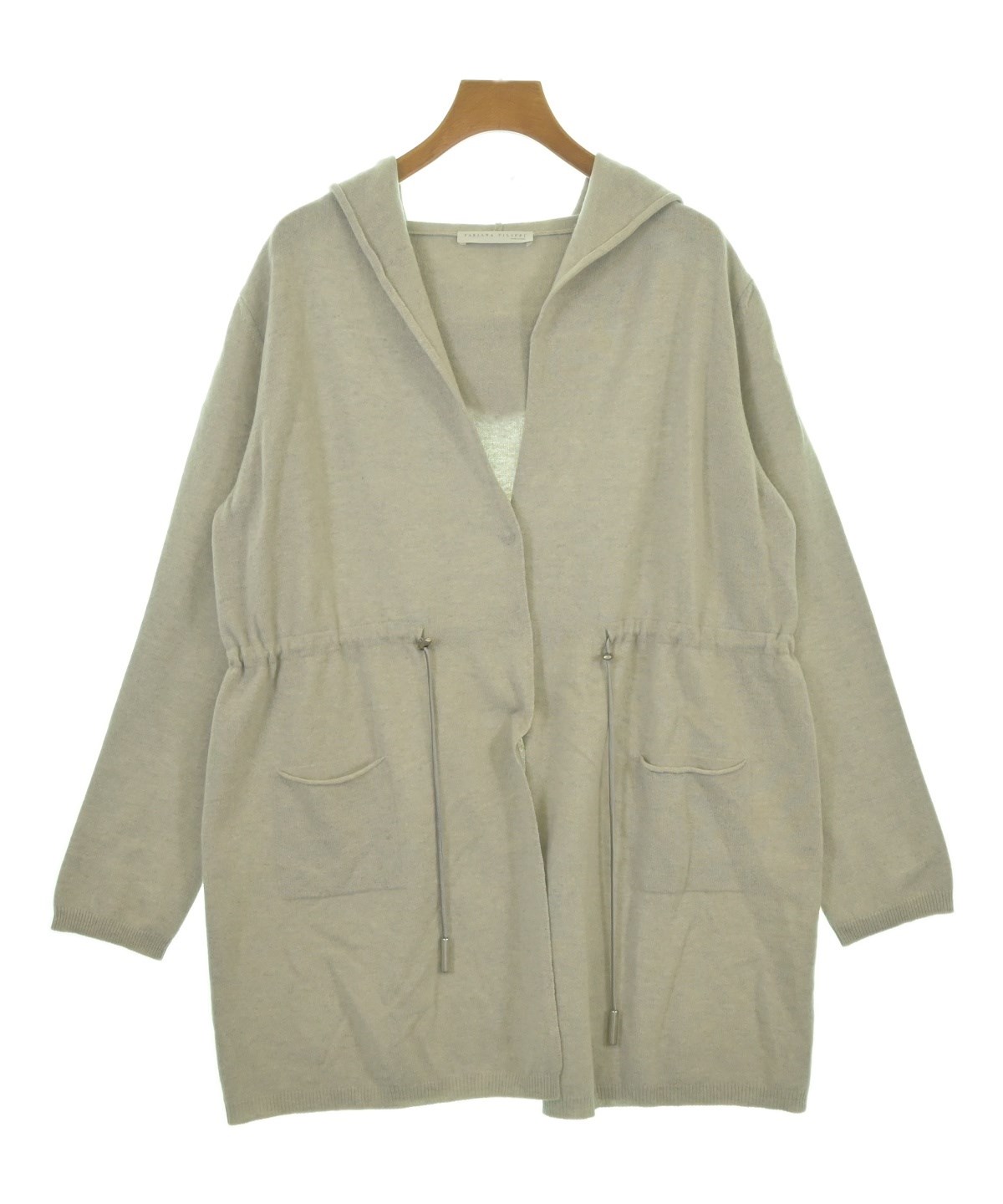 古着 ファビアナフィリッピ袖切替バックル付カーディガングレー 古着 ファビアナフィリッピ袖切替バックル付カーディガングレー 古着