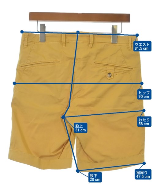 WHITE SIVIGLIA（ホワイト　シビリア）ショートパンツ 黄 サイズ:31(M位) メンズ/2200632586066