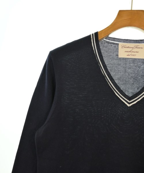 CHRISTIANO FiSSORE（クリスティアーノ　フィッソーレ）ニット・セーター 紺 サイズ:44(S位) メンズ/2200634799037