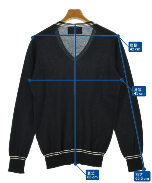 CHRISTIANO FiSSORE（クリスティアーノ　フィッソーレ）ニット・セーター 紺 サイズ:44(S位) メンズ/2200634799037