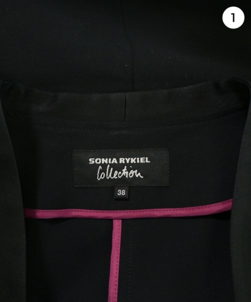 SONIA RYKIEL Collection（ソニア　リキエル　コレクション）ノーカラージャケット 黒 サイズ:38(M位) レディース/2200637230018