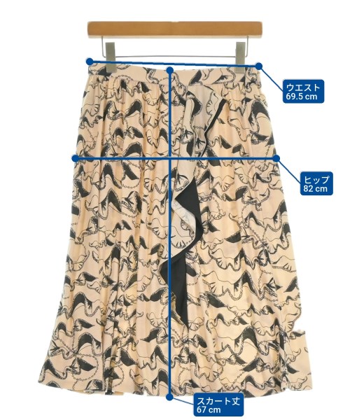 SONIA RYKIEL Collection（ソニア　リキエル　コレクション）ひざ丈スカート ベージュ サイズ:40(M位) レディース/2200617020059