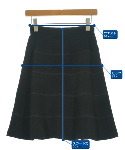 SONIA RYKIEL Collection（ソニア　リキエル　コレクション）ひざ丈スカート 黒 サイズ:36(XS位) レディース/2200613158145