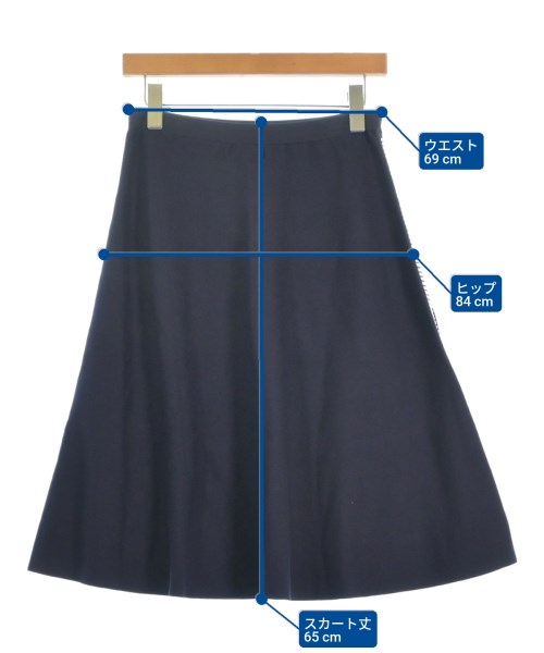 SONIA RYKIEL Collection（ソニア　リキエル　コレクション）ひざ丈スカート 紺 サイズ:38(S位) レディース/2200613158152
