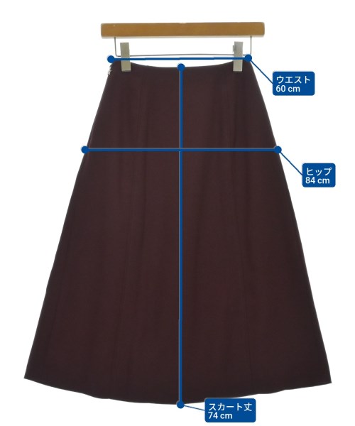 SONIA RYKIEL Collection（ソニア　リキエル　コレクション）ロング・マキシ丈スカート 赤 サイズ:32(XS位) レディース/2200682933810