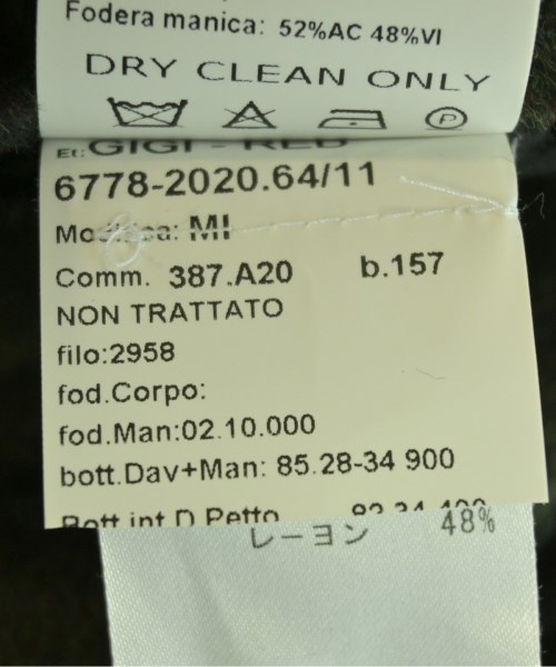 THE GIGI（ザ　ジジ）テーラードジャケット 黒 サイズ:50(XL位) メンズ/2200670680160