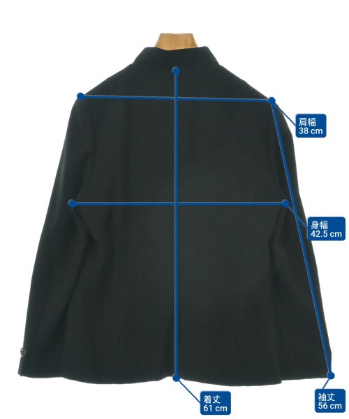 jun ashida（ジュン　アシダ）カジュアルジャケット 黒 サイズ:11(L位) レディース/2200613064019