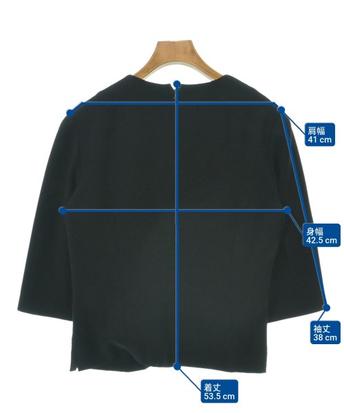 jun ashida（ジュン　アシダ）ブラウス 黒 サイズ:11(L位) レディース/2200613064033