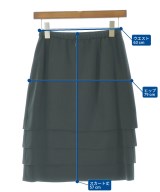 jun ashida（ジュン　アシダ）ひざ丈スカート グレー サイズ:9(M位) レディース/2200670084135