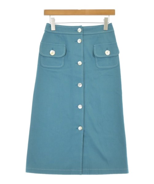 jun ashida(ジュン　アシダ)ロング・マキシ丈スカート 青 サイズ:7(S位)/2200677359038