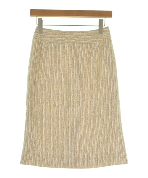 jun ashida(ジュン　アシダ)ひざ丈スカート ベージュ サイズ:7(S位)/2200649963010
