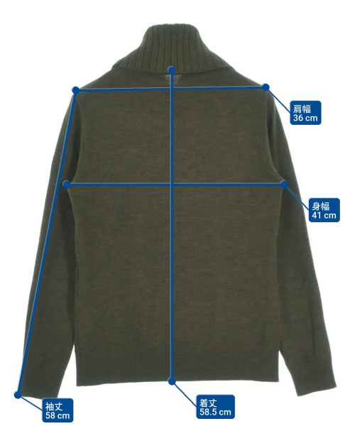 jun ashida（ジュン　アシダ）ニット・セーター カーキ サイズ:M レディース/2200649963058