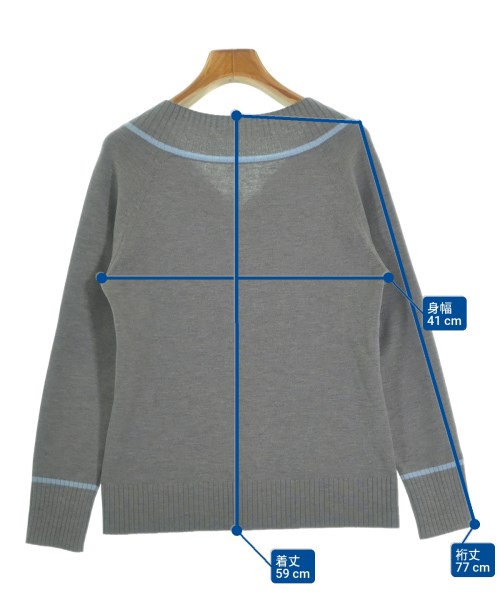 jun ashida（ジュン　アシダ）ニット・セーター グレー サイズ:M レディース/2200649963133