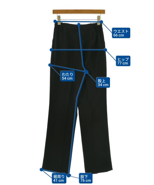 jun ashida（ジュン　アシダ）スラックス 黒 サイズ:7(S位) レディース/2200646755076