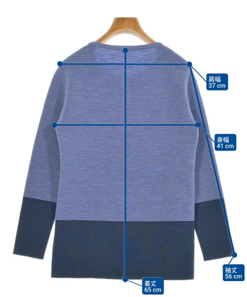 jun ashida（ジュン　アシダ）ニット・セーター 青 サイズ:M レディース/2200652367034