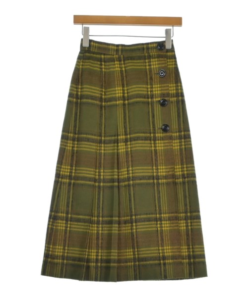 jun ashida(ジュン　アシダ)ロング・マキシ丈スカート カーキ サイズ:7(S位)/2200639038063