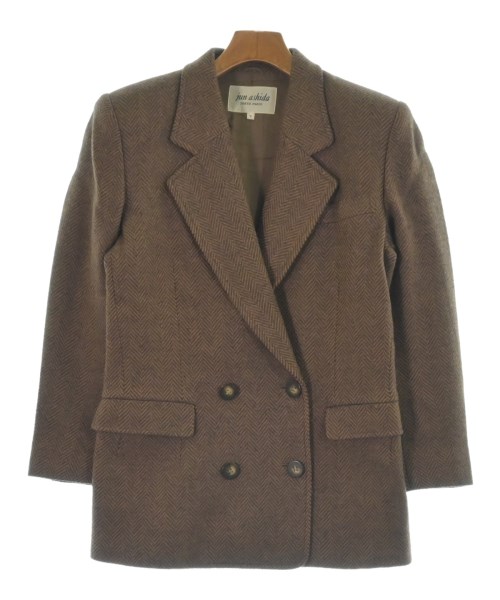 jun ashida(ジュン　アシダ)テーラードジャケット 茶 サイズ:7(S位)/2200667485020