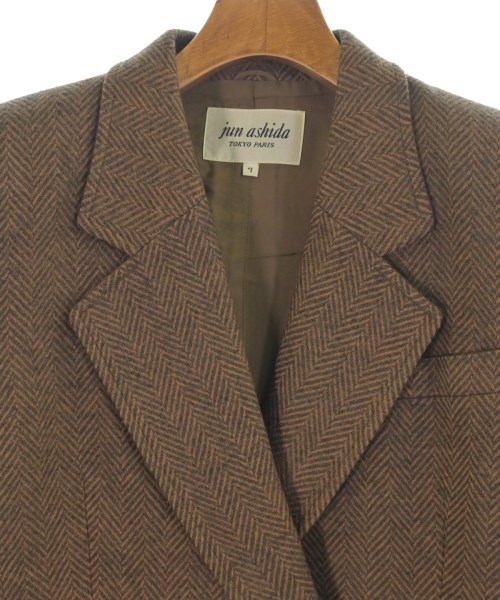 jun ashida（ジュン　アシダ）テーラードジャケット 茶 サイズ:7(S位) レディース/2200667485020