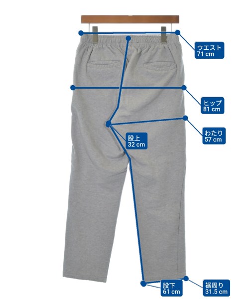 ENTRE AMIS（アントレ　アミ）スウェットパンツ グレー サイズ:32(L位) メンズ/2200644297073