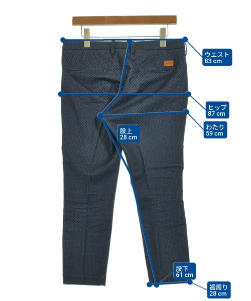 ENTRE AMIS（アントレ　アミ）クロップドパンツ 青 サイズ:32(L位) メンズ/2200644459051