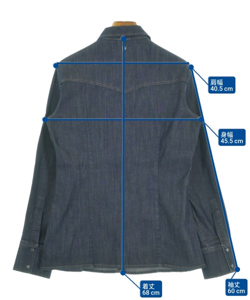 DONDUP（ダンダップ）カジュアルシャツ 紺 サイズ:42(M位) レディース/2200643272064