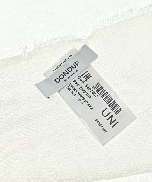 DONDUP（ダンダップ）ストール 白 サイズ:- レディース/2200613699068