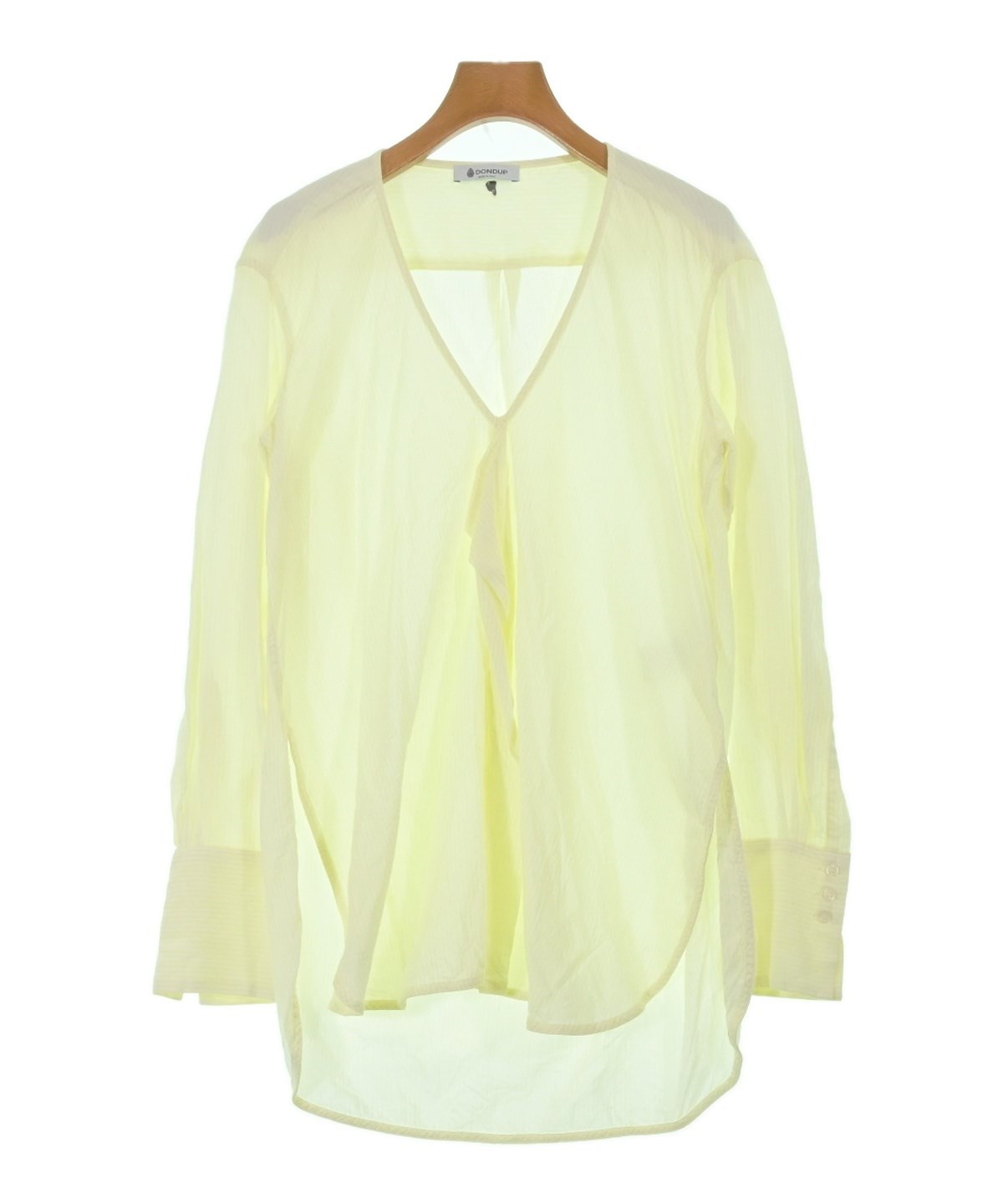 DONDUP ダンダップ ブラウス M 黄 【古着】【中古】【送料無料】 DONDUP（ダンダップ）ブラウス 黄 サイズ:42(M位) レディース