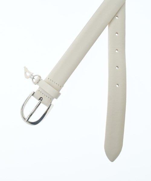 DONDUP（ダンダップ）ベルト 白 サイズ:75cm レディース/2200659322159