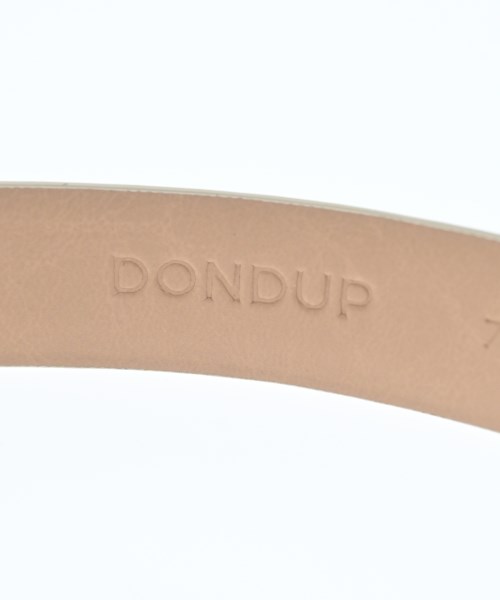 DONDUP（ダンダップ）ベルト 白 サイズ:75cm レディース/2200659322159