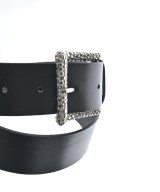 DONDUP（ダンダップ）ベルト 黒 サイズ:75 レディース/2200664342012