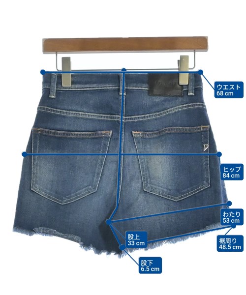 DONDUP（ダンダップ）ショートパンツ 青 サイズ:26(M位) レディース/2200668804035