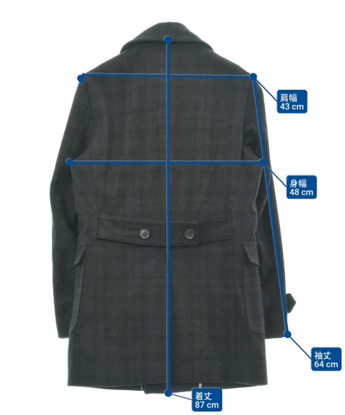 L.B.M.1911（エルビーエム１９１１）チェスターコート グレー サイズ:46(M位) メンズ/2200622302195