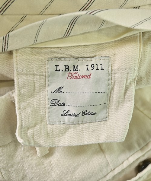 L.B.M.1911（エルビーエム１９１１）スラックス 白 サイズ:52(XXL位) メンズ/2200691034027