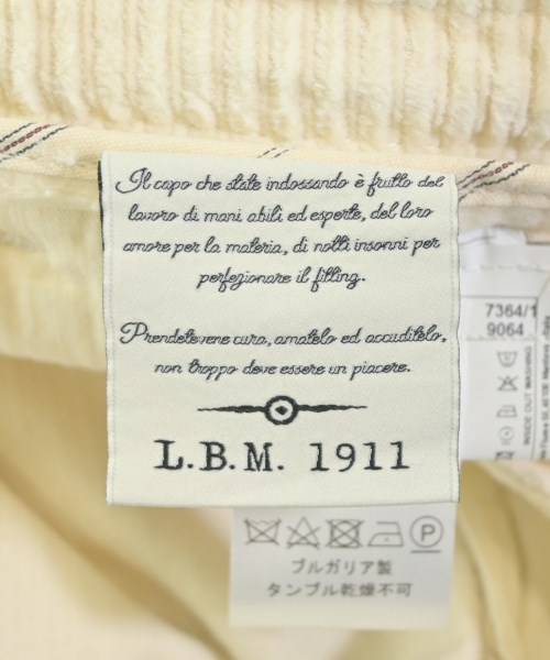 L.B.M.1911（エルビーエム１９１１）スラックス 白 サイズ:50(XL位) メンズ/2200646927220