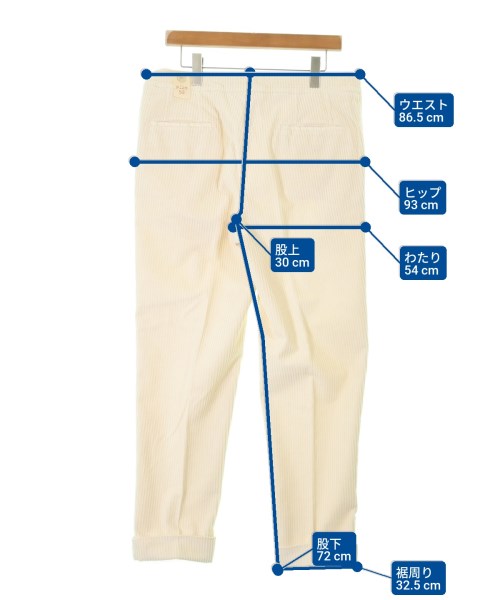 L.B.M.1911（エルビーエム１９１１）スラックス 白 サイズ:50(XL位) メンズ/2200646927220