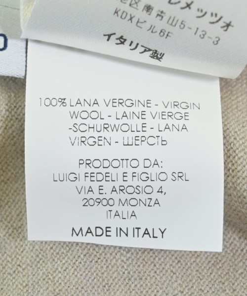 FEDELI（フェデーリ）ニット・セーター ベージュ サイズ:50(XL位) メンズ/2200613947107