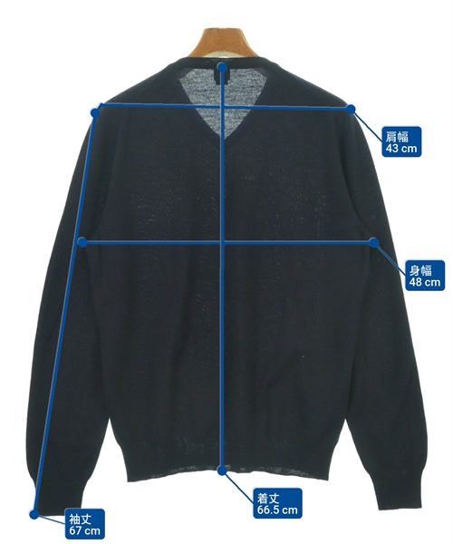 FEDELI（フェデーリ）ニット・セーター 紺 サイズ:50(XL位) メンズ/2200616835098