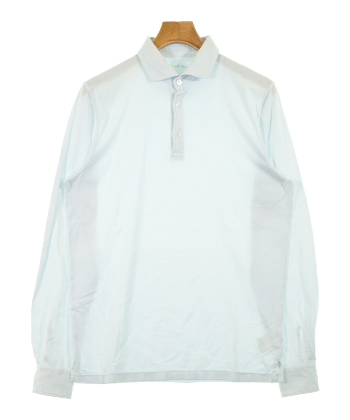 FEDELI フェデリ Slim fit スリム ポロシャツ メンズ イタリア FEDELI（フェデーリ）ポロシャツ 青 サイズ:48(L位) メンズ