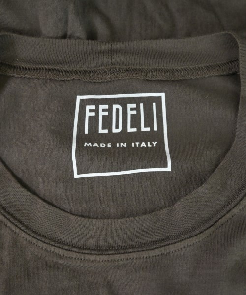 FEDELI（フェデーリ）Tシャツ・カットソー 茶 サイズ:48(L位) メンズ/2200607006285