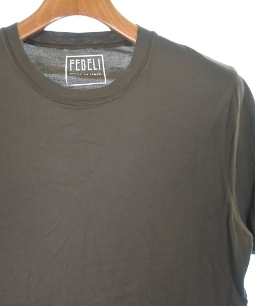 FEDELI（フェデーリ）Tシャツ・カットソー 茶 サイズ:48(L位) メンズ/2200607006285