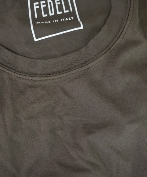FEDELI（フェデーリ）Tシャツ・カットソー 茶 サイズ:48(L位) メンズ/2200607006285