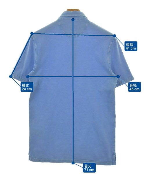 FEDELI（フェデーリ）ポロシャツ 青 サイズ:46(M位) メンズ/2200620123037