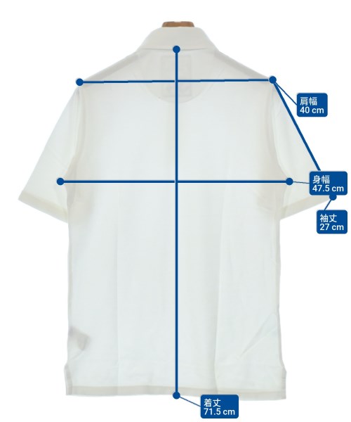 FEDELI（フェデーリ）ポロシャツ 白 サイズ:46(M位) メンズ/2200657249038