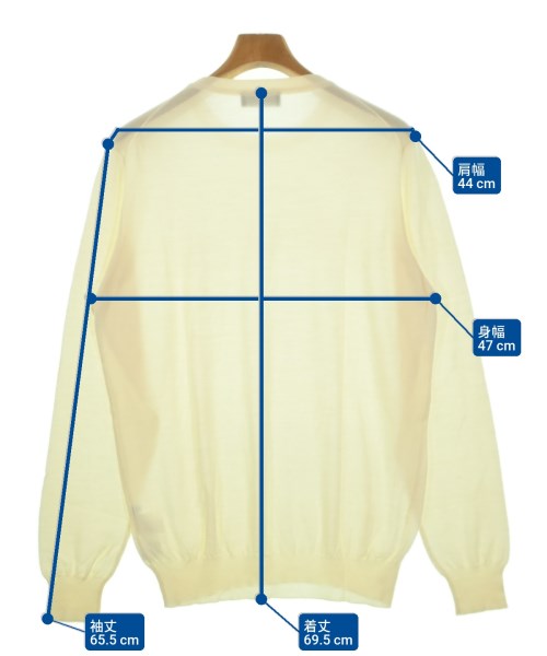 FEDELI（フェデーリ）ニット・セーター 白 サイズ:52(XXL位) メンズ/2200633457204